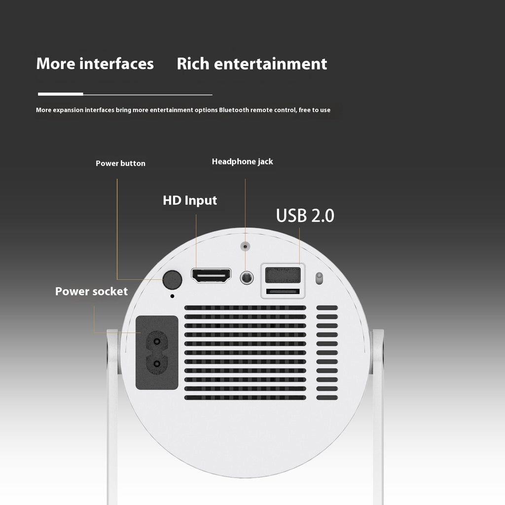 Mini Beamer HY300 – Tragbarer Smart-Projektor mit 180°-Rotation & WLAN