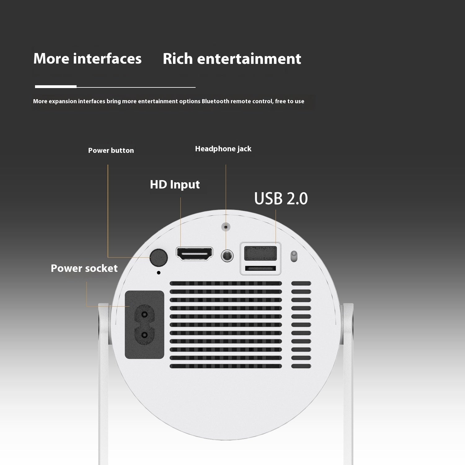 Mini Beamer HY300 – Tragbarer Smart-Projektor mit 180°-Rotation & WLAN