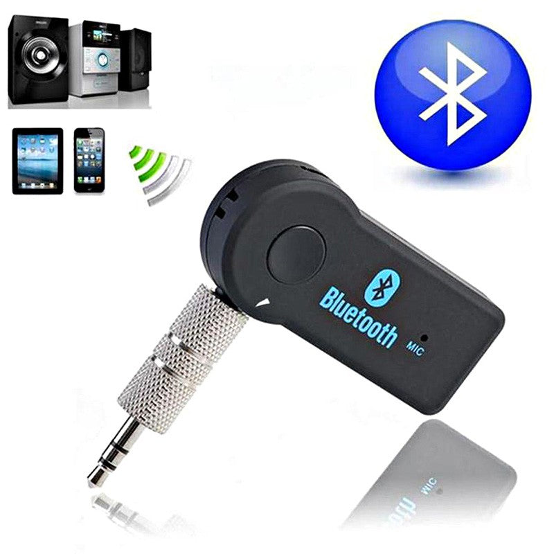 Bluetooth AUX Audio Receiver fürs Auto – Freisprechen & Musikstreaming (3,5 mm, A2DP, mit Mikrofon)