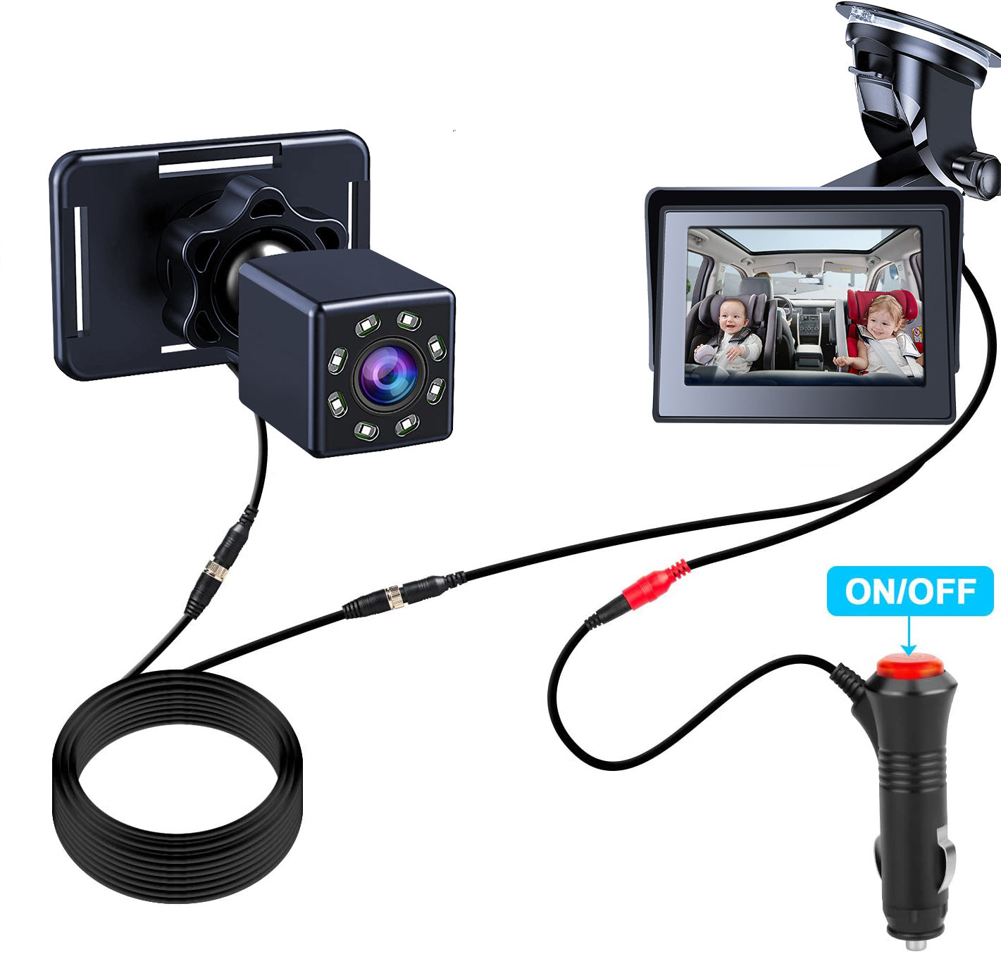 BabyView Pro – Auto-Babymonitor mit Nachtsicht