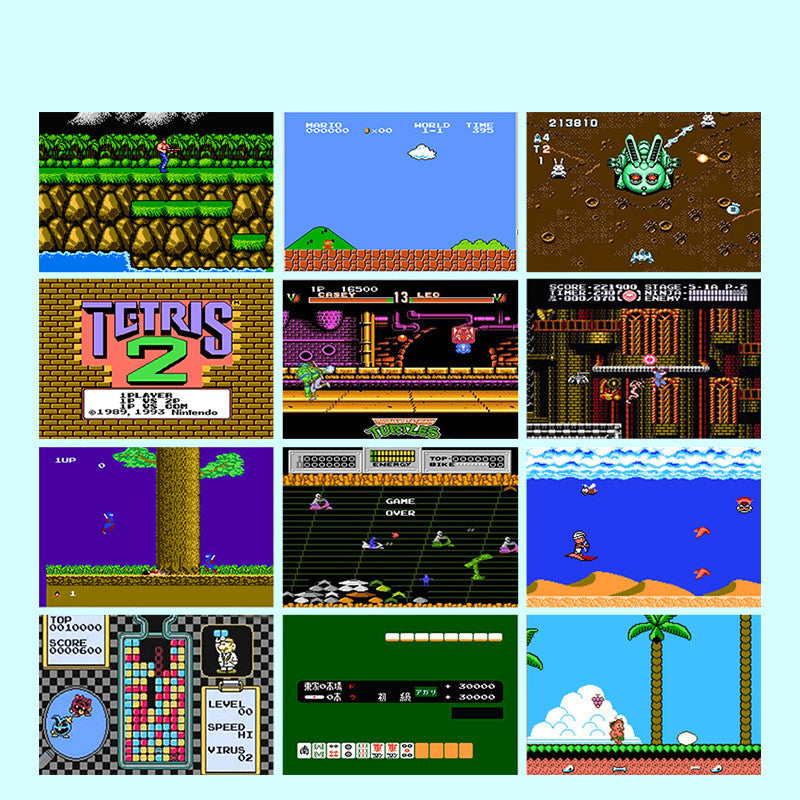 Mini Retro Handheld Spielkonsole – 20 NES Klassiker, TV-Anschluss & Taschenformat | Nostalgie für unterwegs & Zuhause