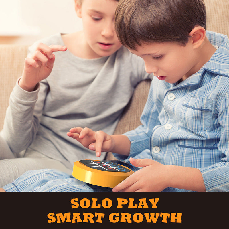 Super Tic-Tac-Toe 4-in-1 Lernspiel – Intelligente Mini-Spielkonsole für Gedächtnis, Logik & Spaß